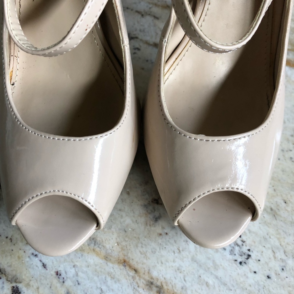 Enzo Angiolini light pink peep toe heel - Picture 4 of 5